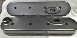 WILLIAMS FABRICATIONS  LS  CHEVY FABRICATED SOLID  BILLET VALVE COVERS   USA